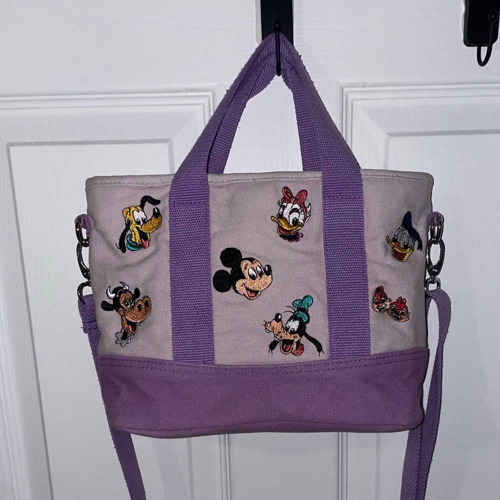 Disney Mickey and Friends Purple Tote Bag
